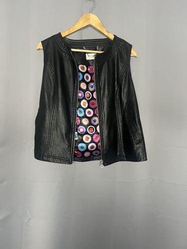 Lakeland faux leather gilet - faux,