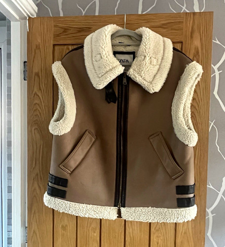 Zara brown cream - brown, faux