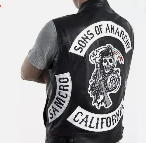 New sons anarchy biker vest - anarchy,