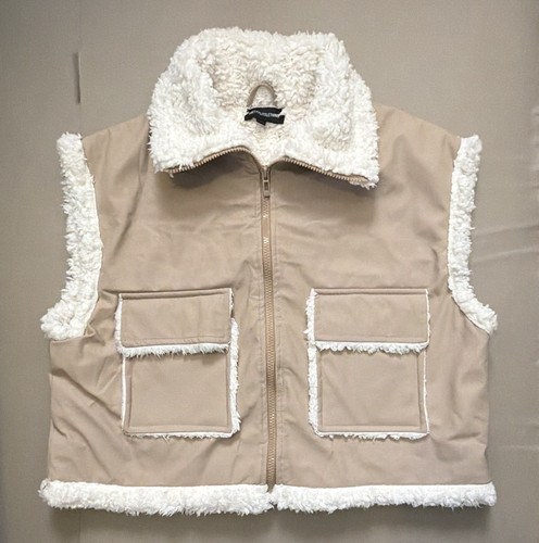 Prettylittlething beige faux - prettylittlething,