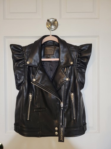 Blanknyc faux leather ruffle - leather,