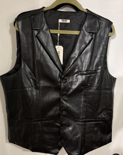 Goofandy faux leather vest - goofandy,
