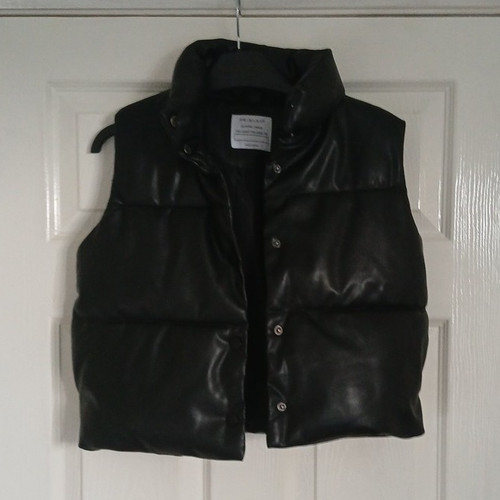 Girls black faux - black,