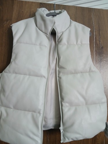 Faux leather gilet size - leather,