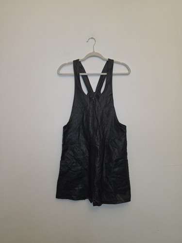 Black faux leather waistcoat - faux,