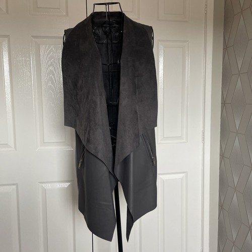 Joan vass suede vest open - joan,