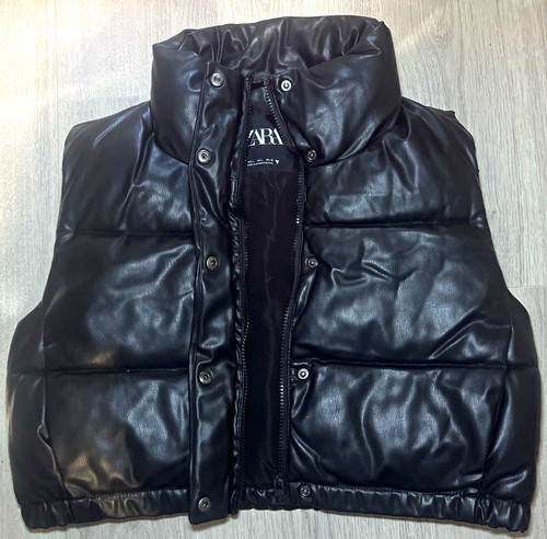 Zara black faux leather - black,