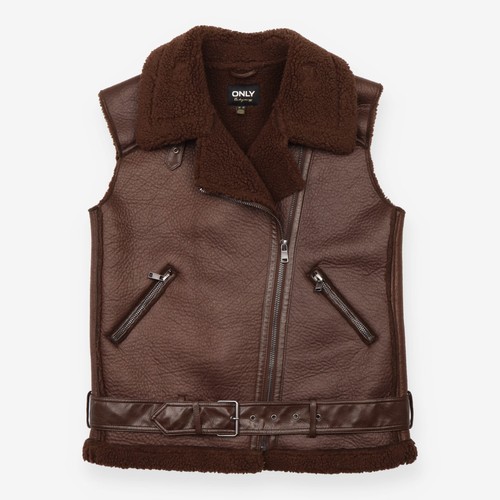 Biker faux leather - biker, waistcoat