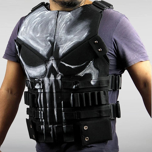Men punisher vest - punisher,