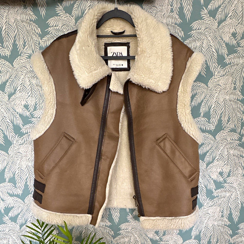 Zara brown faux - zara,