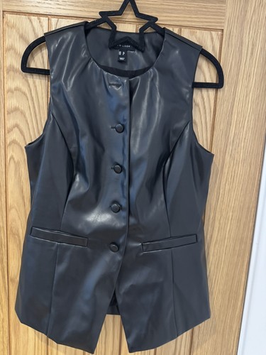 Black faux leather - black,