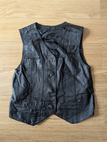 Women black leather - black,