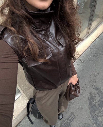 Zara chocolate brown faux - chocolate,