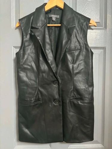Primark black faux leather