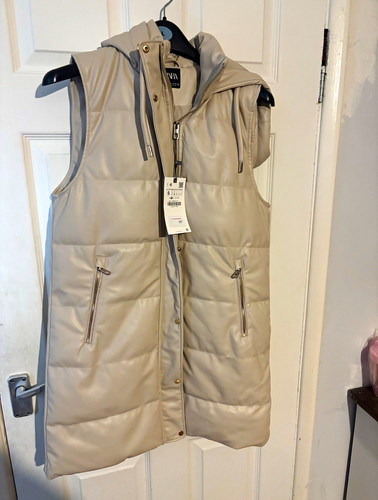 Zara women beige hooded - zara, women’s