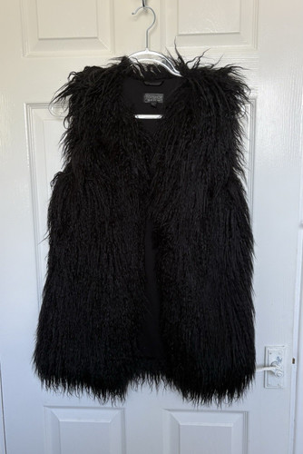 Topshop black faux fur - faux,