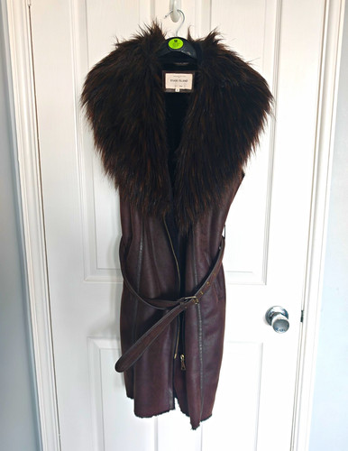 River island brown faux - island,