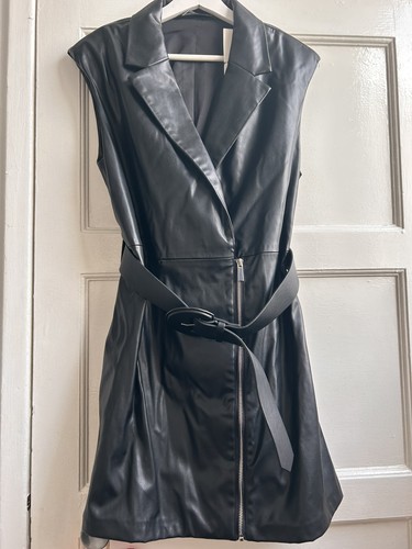 Zara new black faux - zara, leather