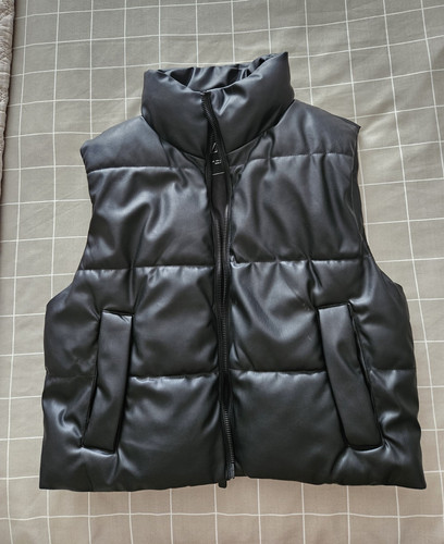 Zara women black faux - zara,