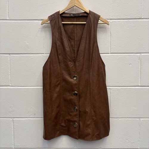 Zara brown faux leather - faux,