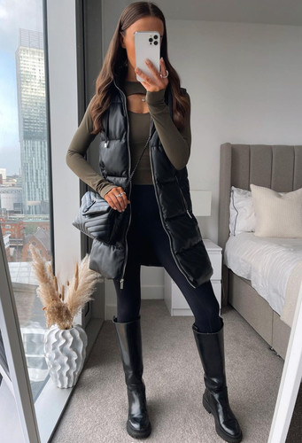 Zara new woman faux leather - zara,