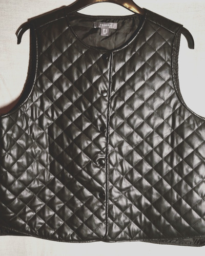 Ladies size black faux - size,