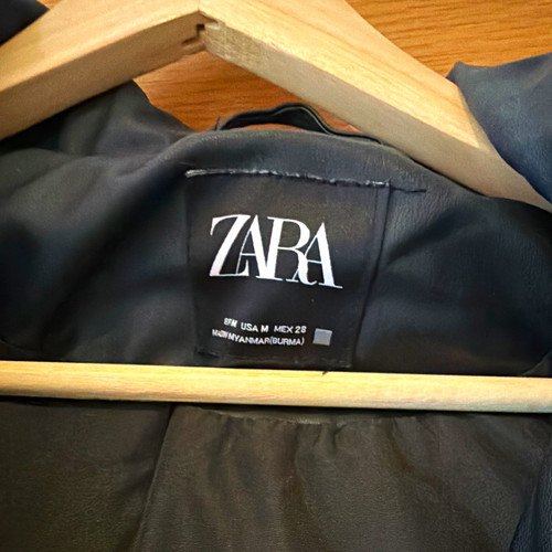 Zara women black faux - women’s,